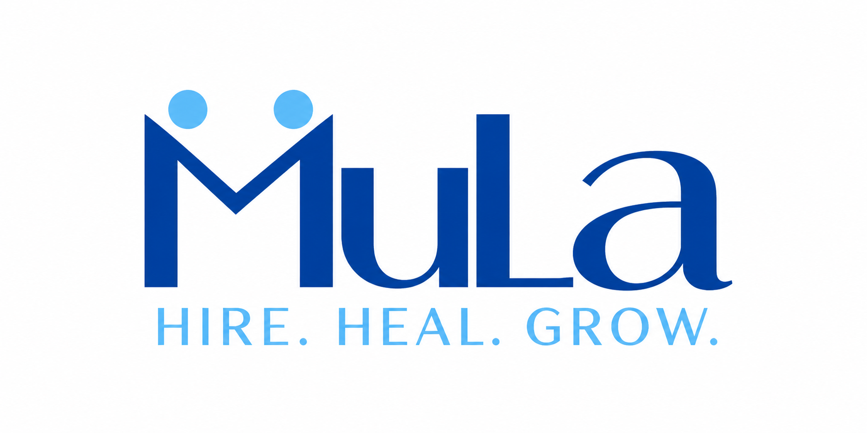 MuLa Logo with Blue Accent Dots